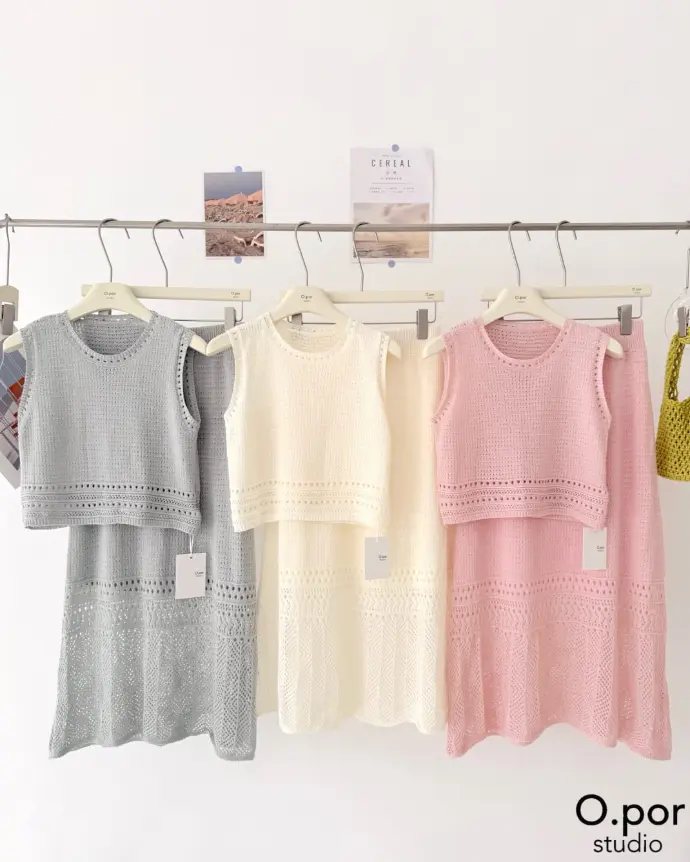 knitted cotton dress
