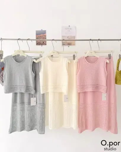knitted cotton dress