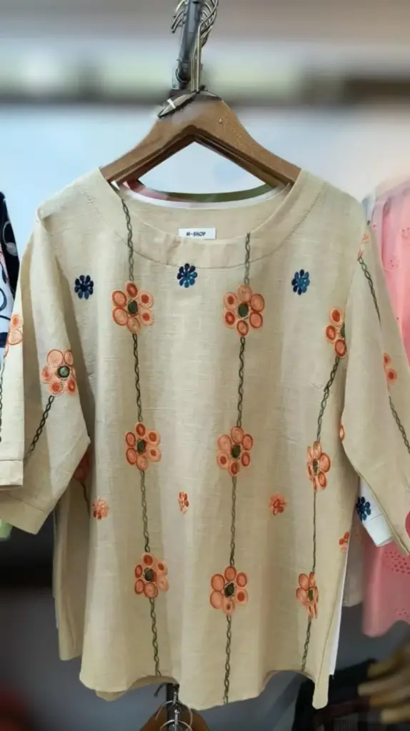 Embroidered top